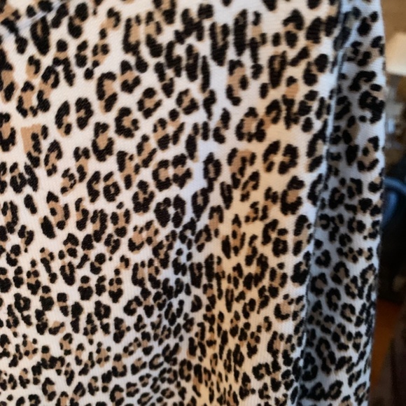 Talbots cotton snd rayon animal print sweater. Worn a few‎ times. - Picture 4 of 4